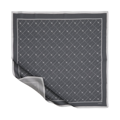 Metalik mavi monogram